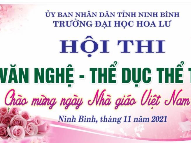 Thông báo về lịch tổ chức Hội thi văn nghệ - thể dục thể thao chào mừng kỷ niệm 39 năm ngày Nhà giáo Việt Nam 20/11