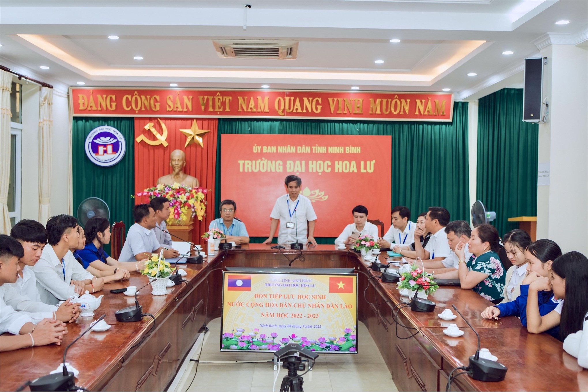 Lễ tiếp nhận lưu học sinh nước Cộng hòa dân chủ nhân dân Lào năm học 2022 - 2023
