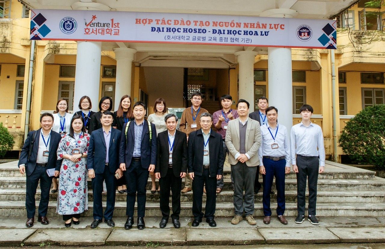 Trường Đại học Hoa Lư tiếp và làm việc với đại diện Trường Đại học Hoseo trong hợp tác đào tạo nguồn nhân lực