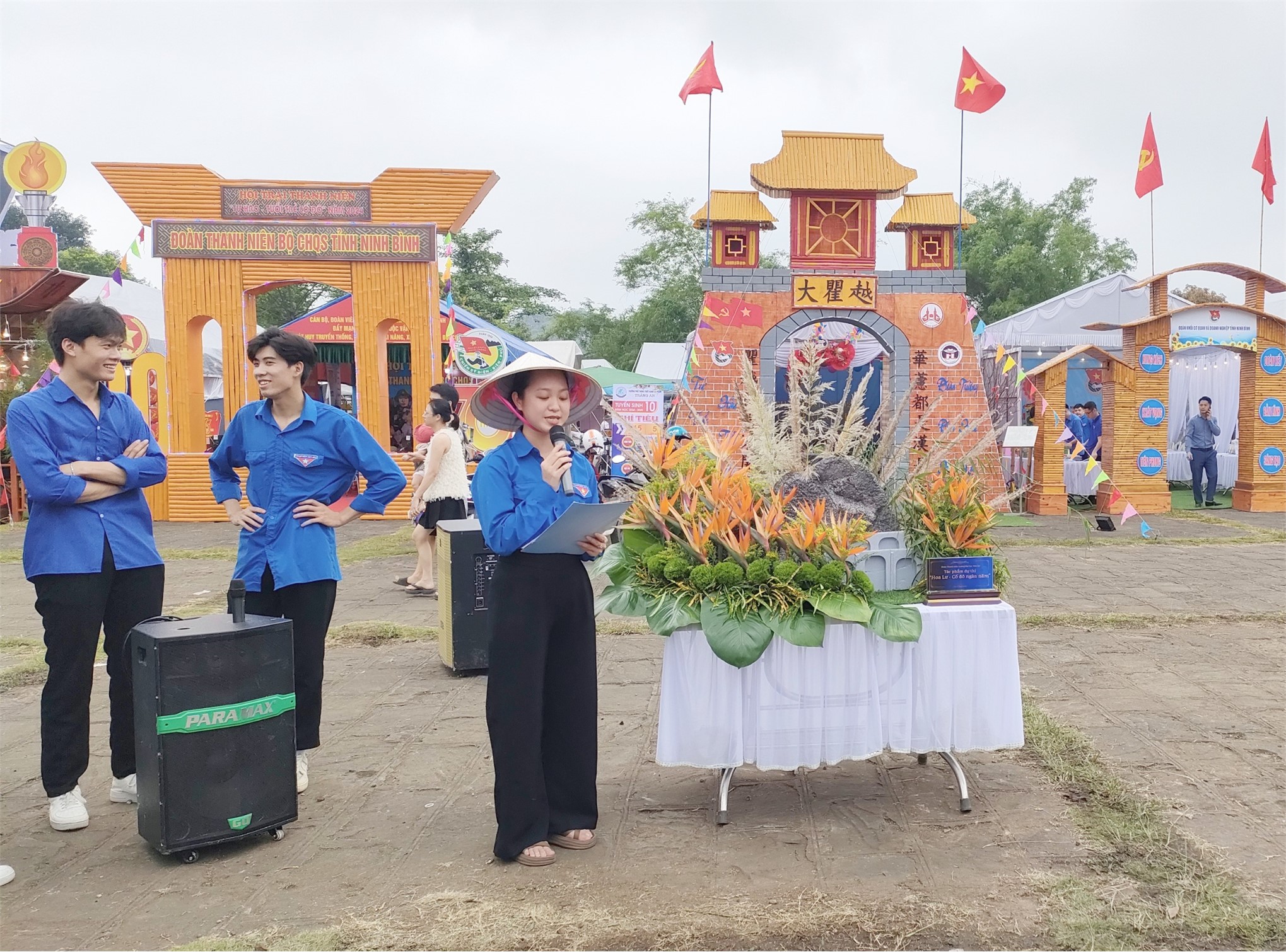 Đoàn trường Đại học Hoa Lư tham gia Hội trại Thanh niên tại Lễ hội Hoa Lư năm 2024