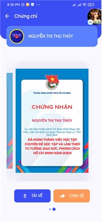 CÁN BỘ ĐOÀN VÀ ĐOÀN VIÊN ĐOÀN TRƯỜNG ĐẠI HỌC HOA LƯ HỌC TẬP CHUYÊN ĐỀ TƯ TƯỞNG, ĐẠO ĐỨC, PHONG CÁCH HỒ CHÍ MINH