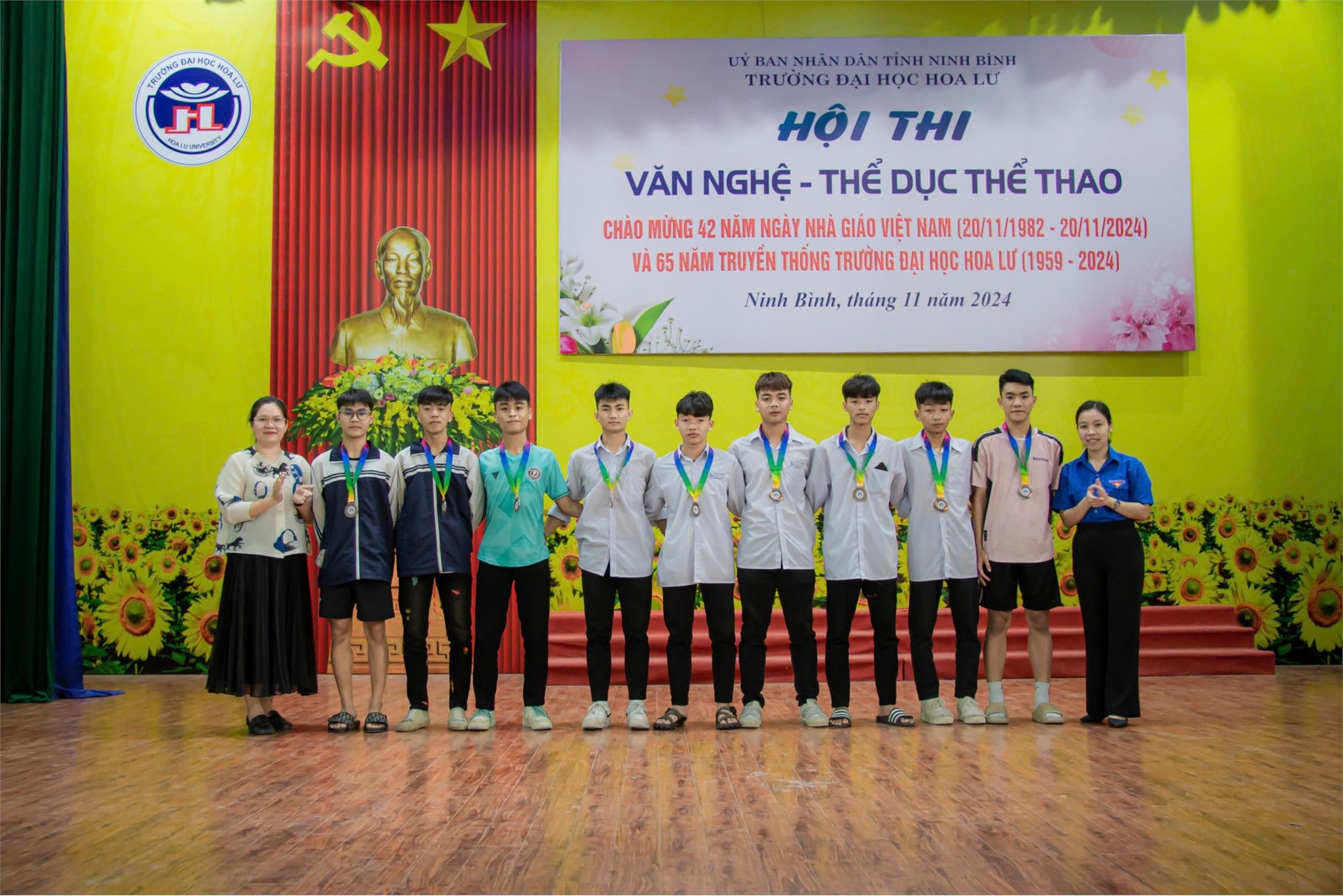 Lễ Bế mạc và trao giải Hội thi thể dục thể thao chào mừng Ngày Nhà giáo Việt Nam 20/11 và 65 ngày truyền thống Trường Đại học Hoa Lư