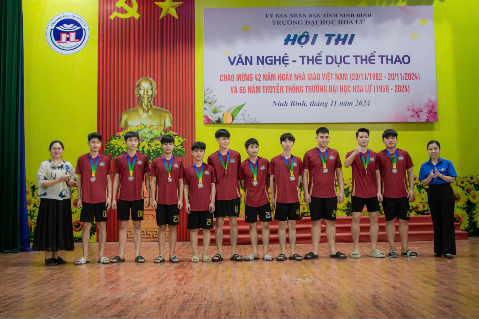 Lễ Bế mạc và trao giải Hội thi thể dục thể thao chào mừng Ngày Nhà giáo Việt Nam 20/11 và 65 ngày truyền thống Trường Đại học Hoa Lư