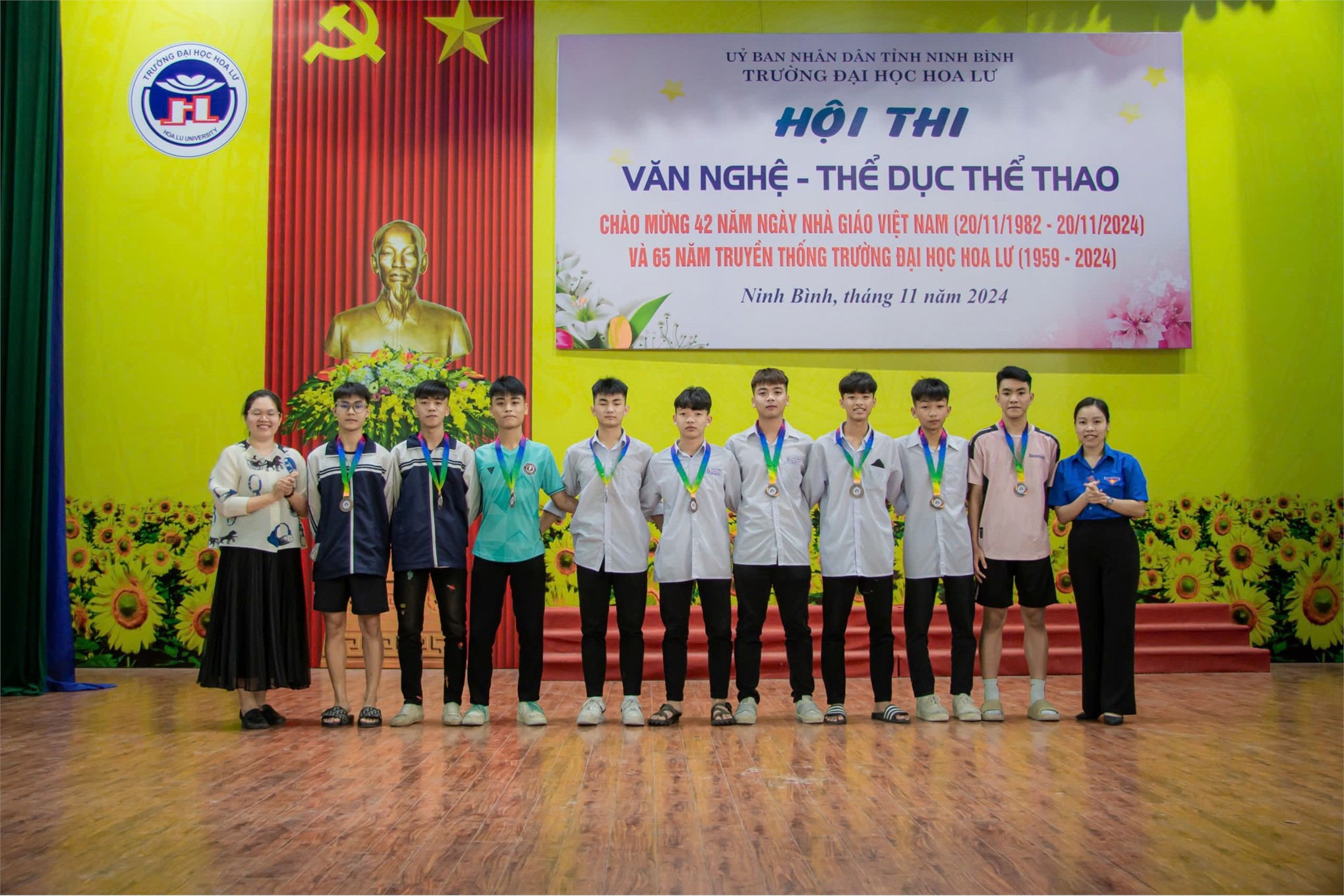 Lễ Bế mạc và trao giải Hội thi thể dục thể thao chào mừng Ngày Nhà giáo Việt Nam 20/11 và 65 ngày truyền thống Trường Đại học Hoa Lư