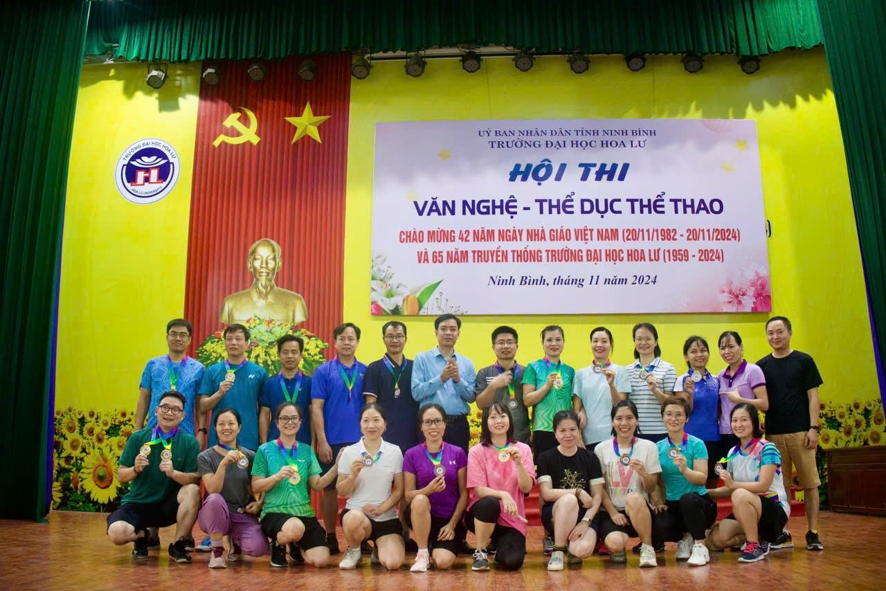 Hội thi Thể thao cán bộ, giáo viên, nhân viên Trường Đại học Hoa Lư chào mừng Ngày Nhà giáo Việt Nam 20/11