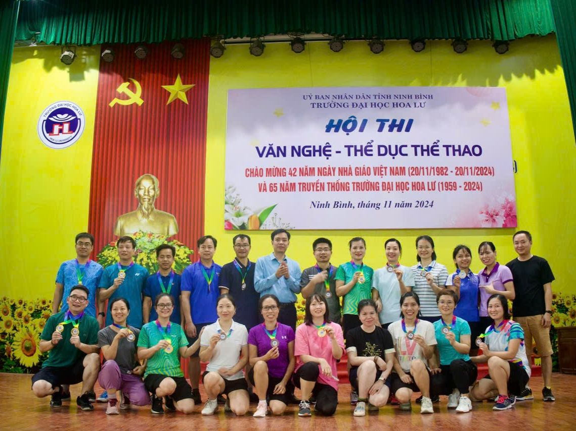 Hội thi Thể thao cán bộ, giáo viên, nhân viên Trường Đại học Hoa Lư chào mừng Ngày Nhà giáo Việt Nam 20/11