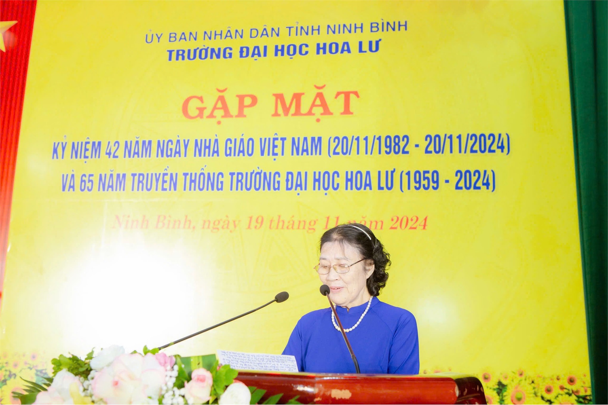 Gặp mặt kỷ niệm 42 năm ngày Nhà giáo Việt Nam (20/11/1982 – 20/11/2024) và 65 năm truyền thống Trường Đại học Hoa Lư (1959-2024)