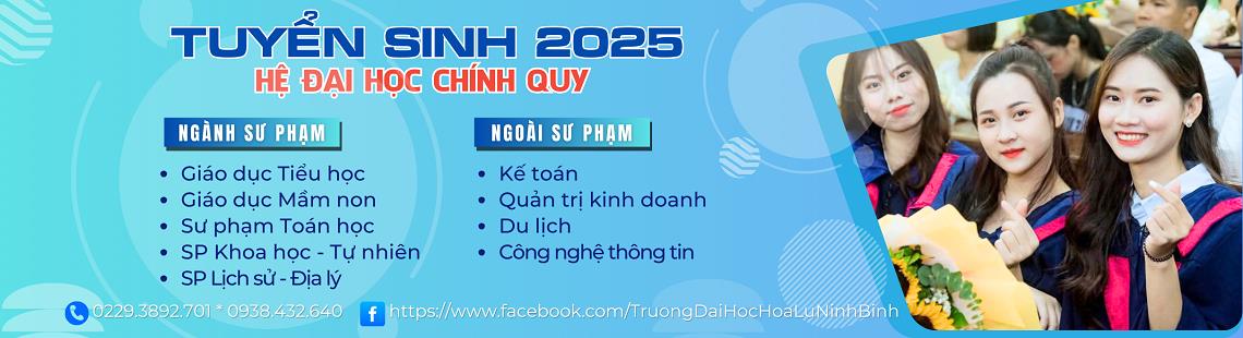 TRƯỜNG ĐẠI HỌC HOA LƯ TUYỂN SINH HỆ ĐẠI HỌC CHÍNH QUY NĂM 2025