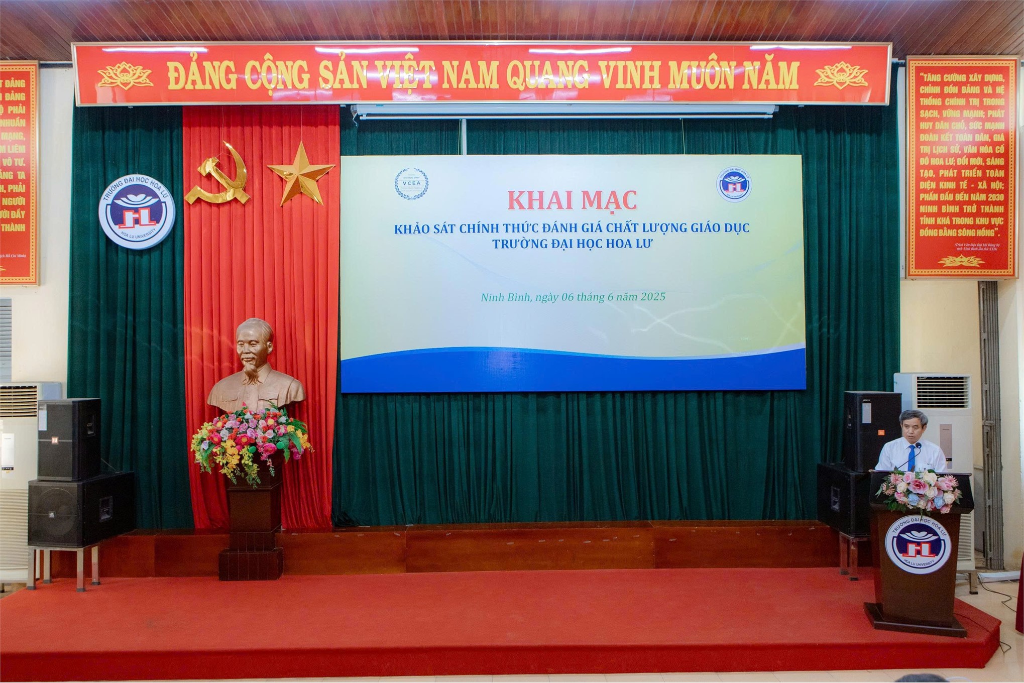 Khai mạc đợt khảo sát chính thức đánh giá chất lượng giáo dục Trường Đại học Hoa Lư giai đoạn 2020 – 2025