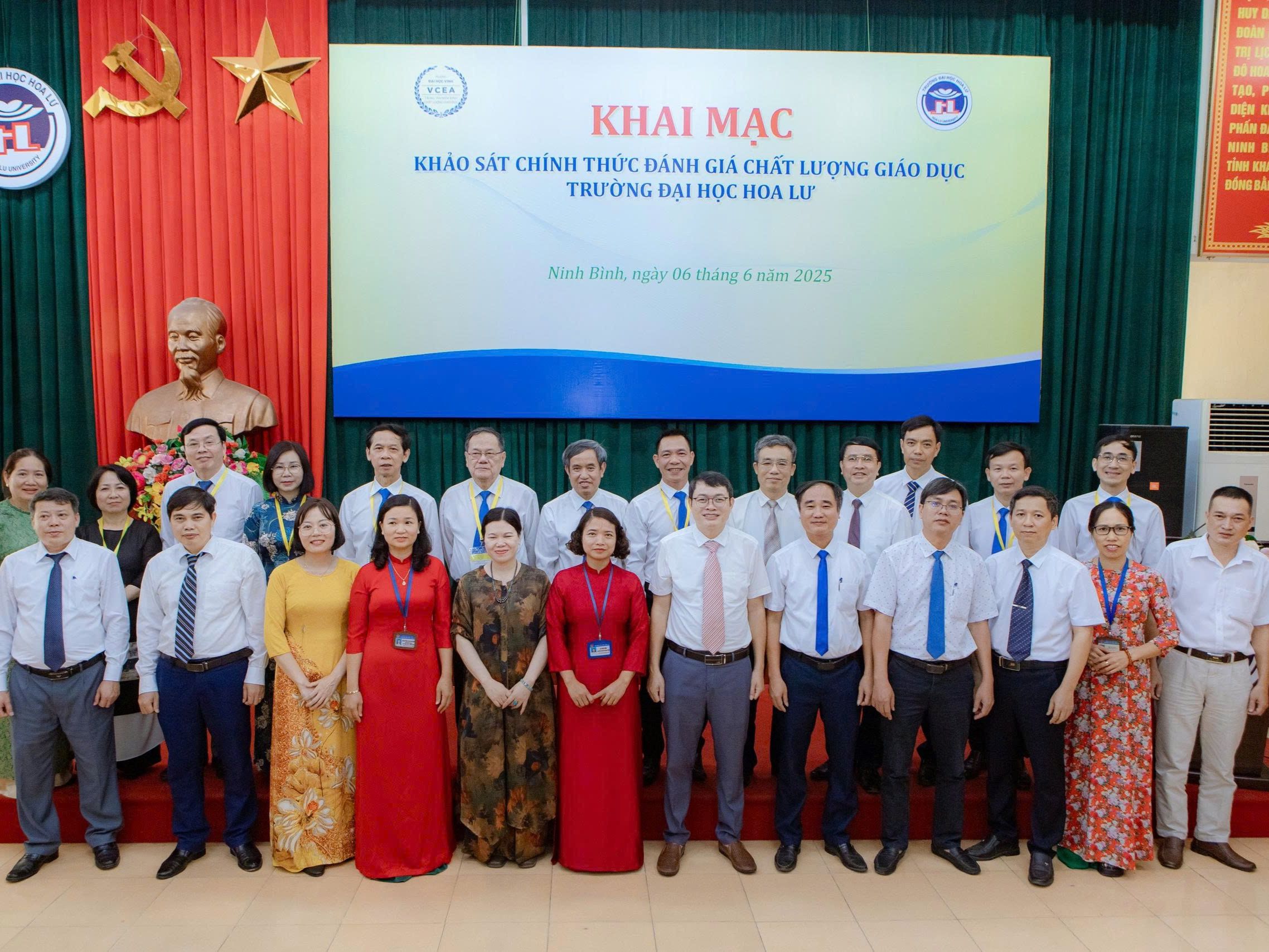 Khai mạc đợt khảo sát chính thức đánh giá chất lượng giáo dục Trường Đại học Hoa Lư giai đoạn 2020 – 2025