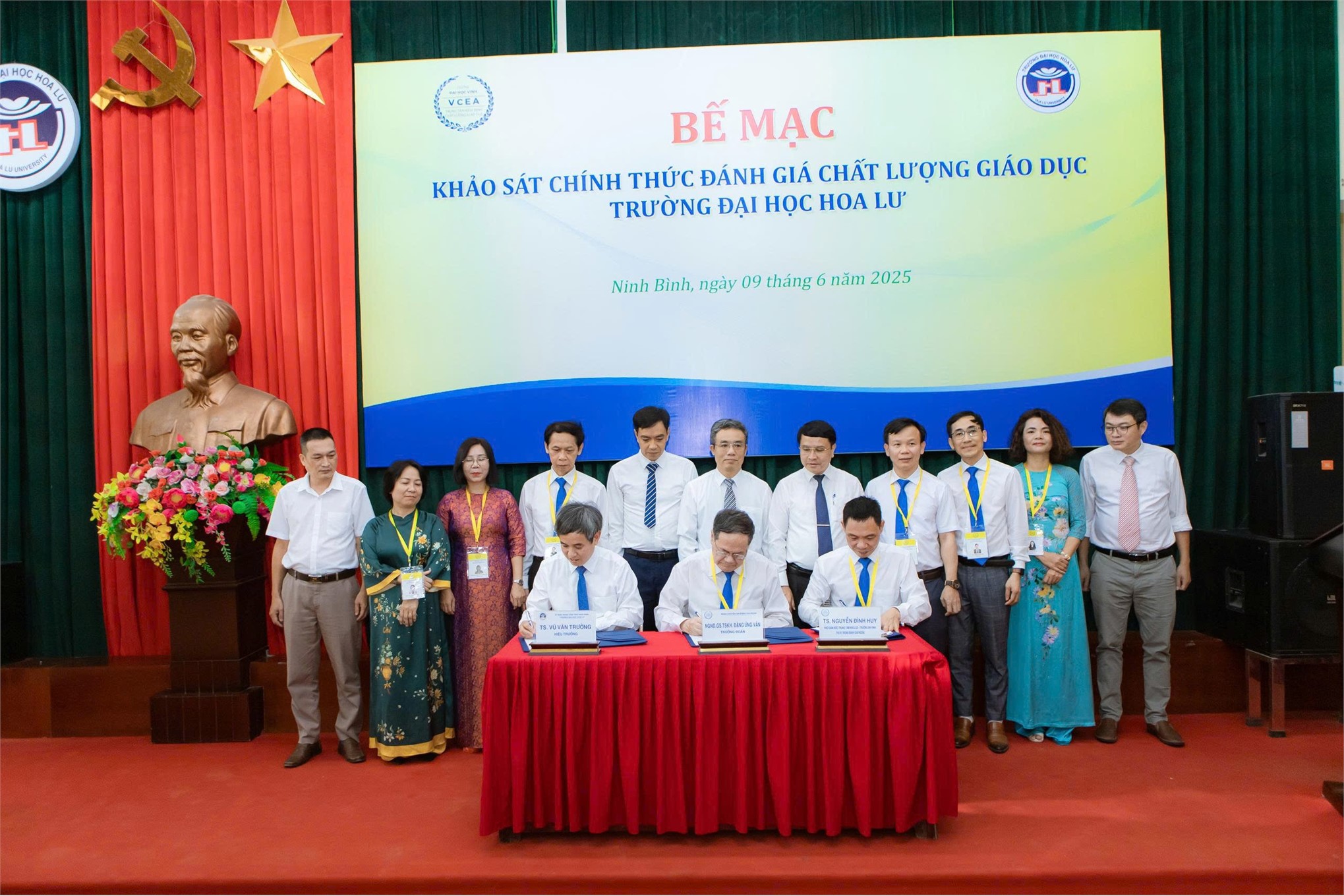 Bế mạc đợt khảo sát chính thức đánh giá chất lượng giáo dục Trường Đại học Hoa Lư giai đoạn 2020 - 2025