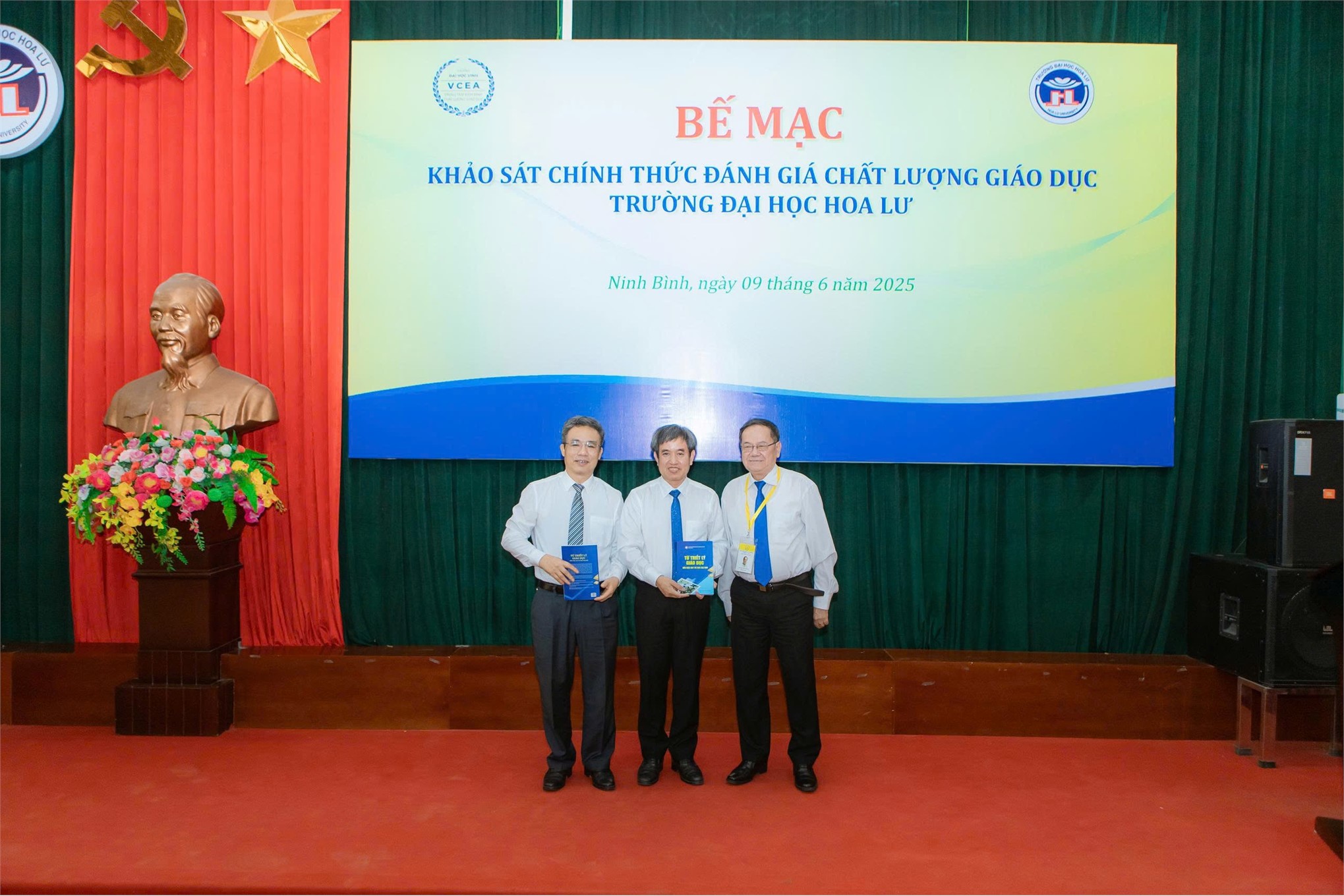 Bế mạc đợt khảo sát chính thức đánh giá chất lượng giáo dục Trường Đại học Hoa Lư giai đoạn 2020 - 2025