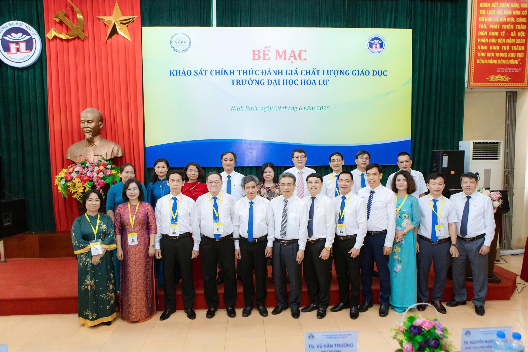 Bế mạc đợt khảo sát chính thức đánh giá chất lượng giáo dục Trường Đại học Hoa Lư giai đoạn 2020 - 2025
