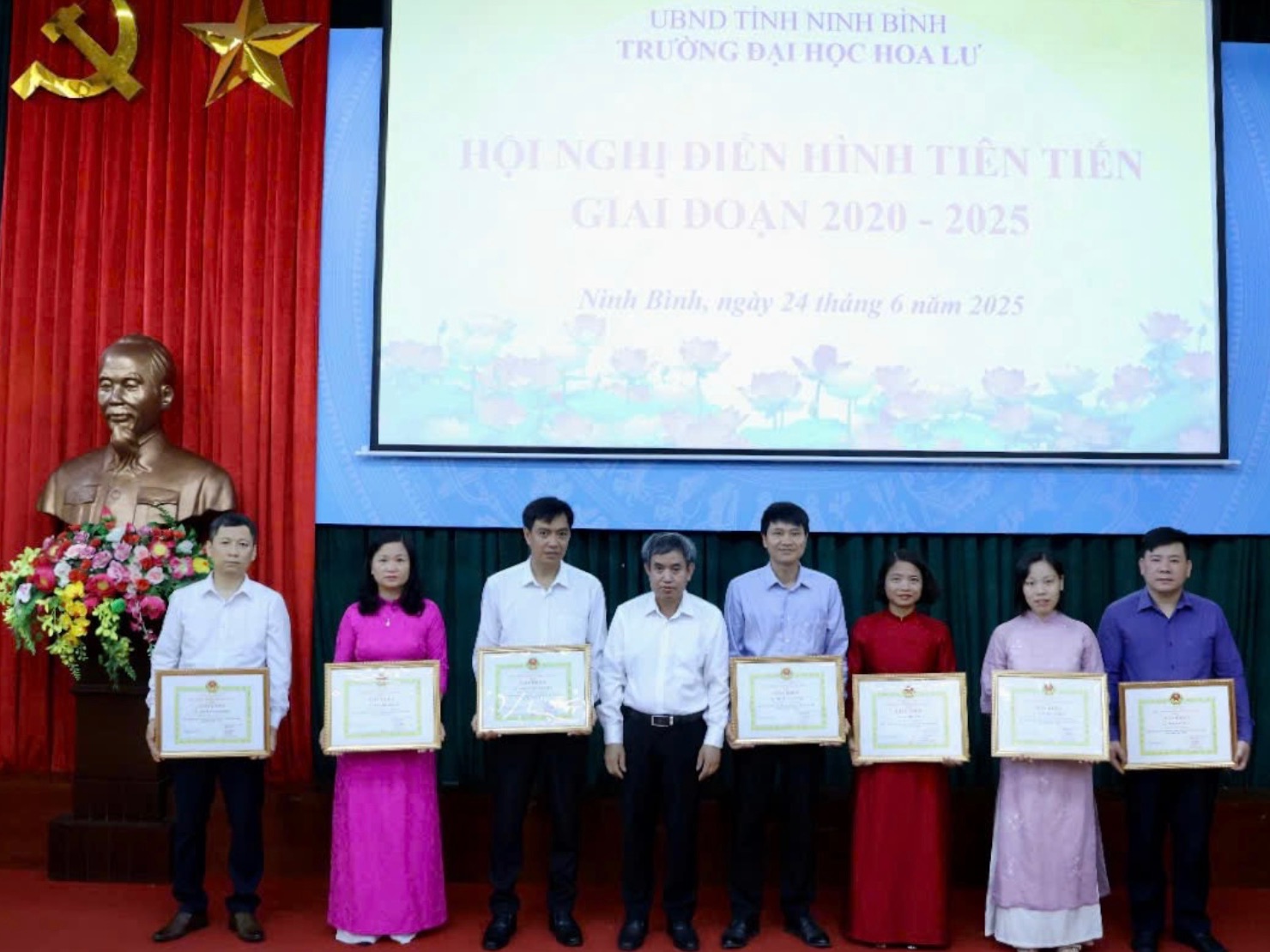 Trường Đại học Hoa Lư tổ chức Hội nghị điển hình tiên tiến giai đoạn 2020-2025
