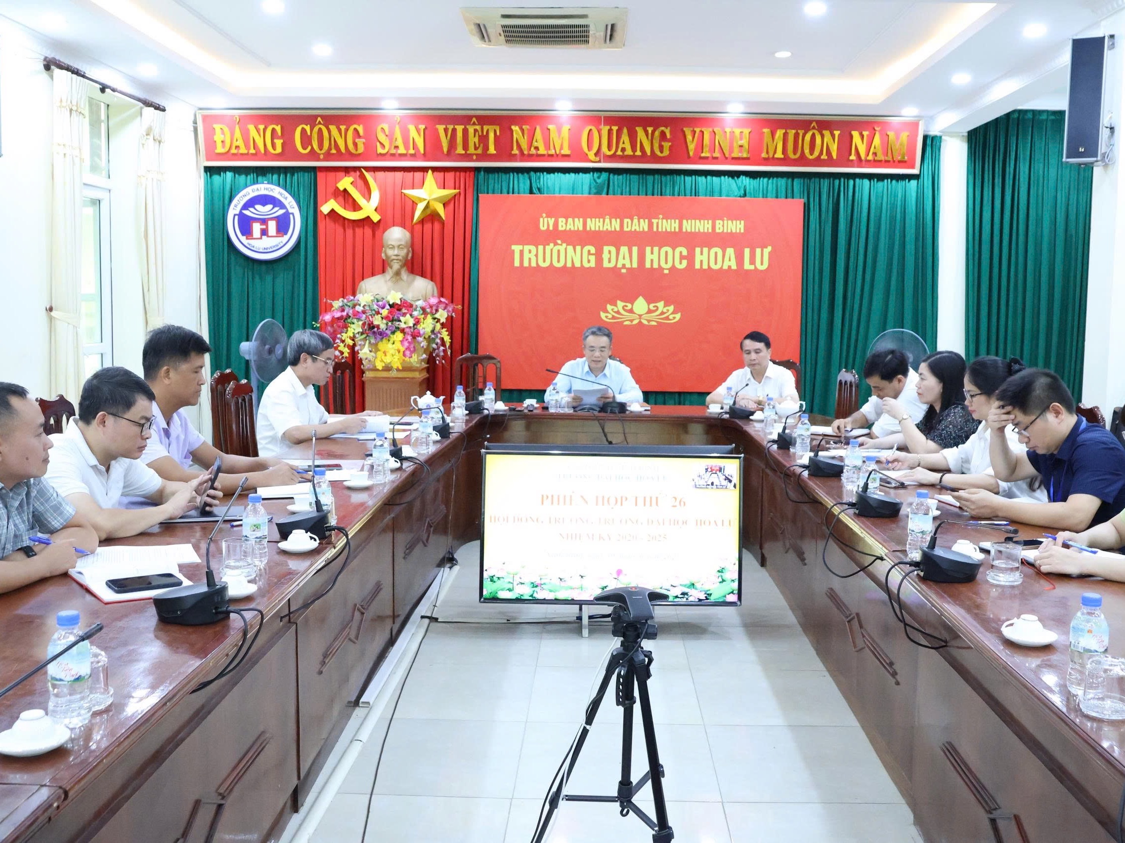 Phiên họp thứ 26 Hội đồng trường nhiệm kỳ 2020 -2025