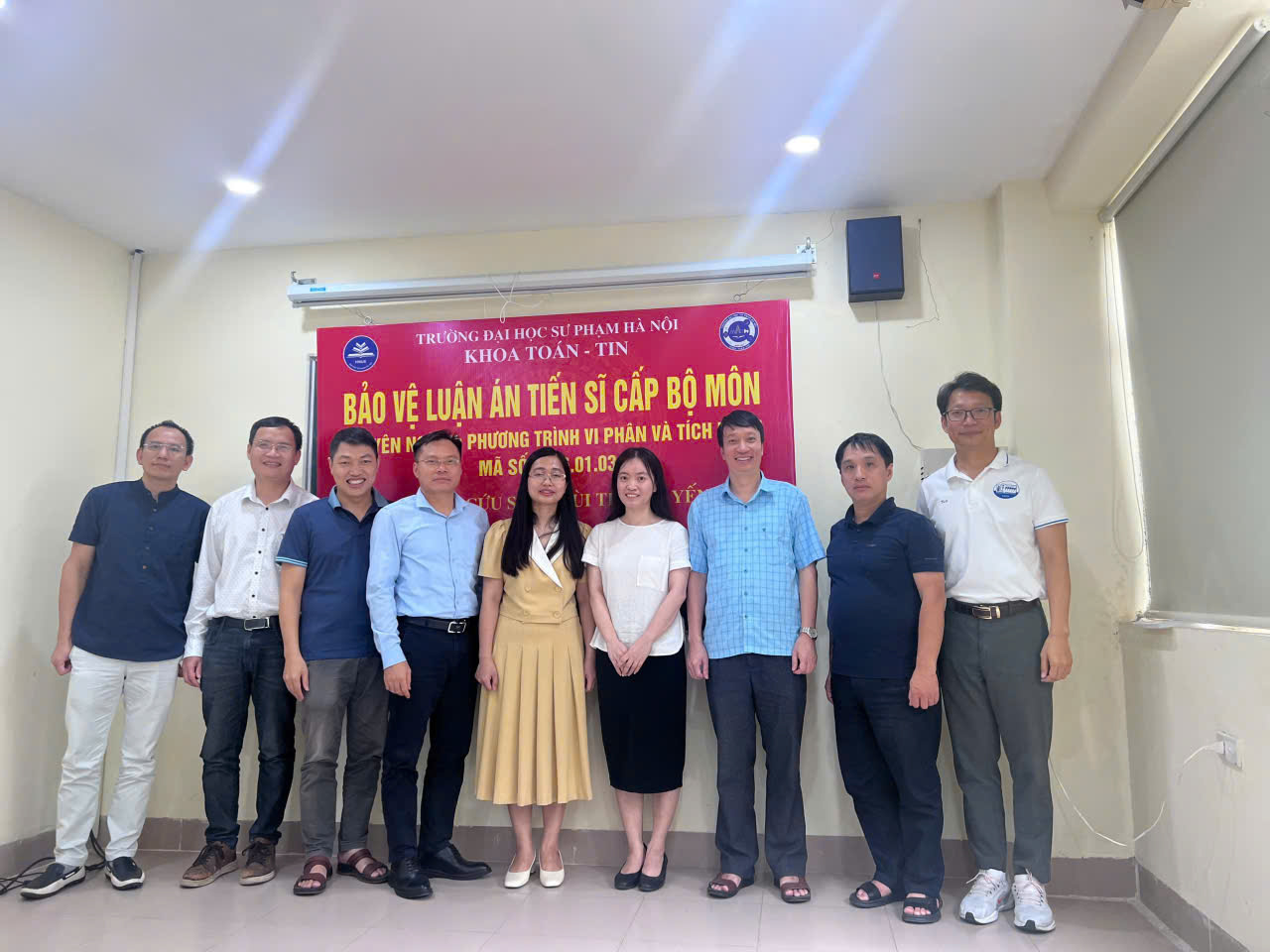 NGHIÊN CỨU SINH BÙI THỊ HẢI YẾN BẢO VỆ THÀNH CÔNG LUẬN ÁN TIẾN SĨ CẤP BỘ MÔN