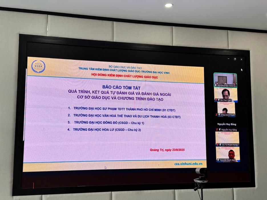Trường Đại học Hoa Lư tham dự phiên họp lần thứ 22 của Hội đồng Kiểm định chất lượng