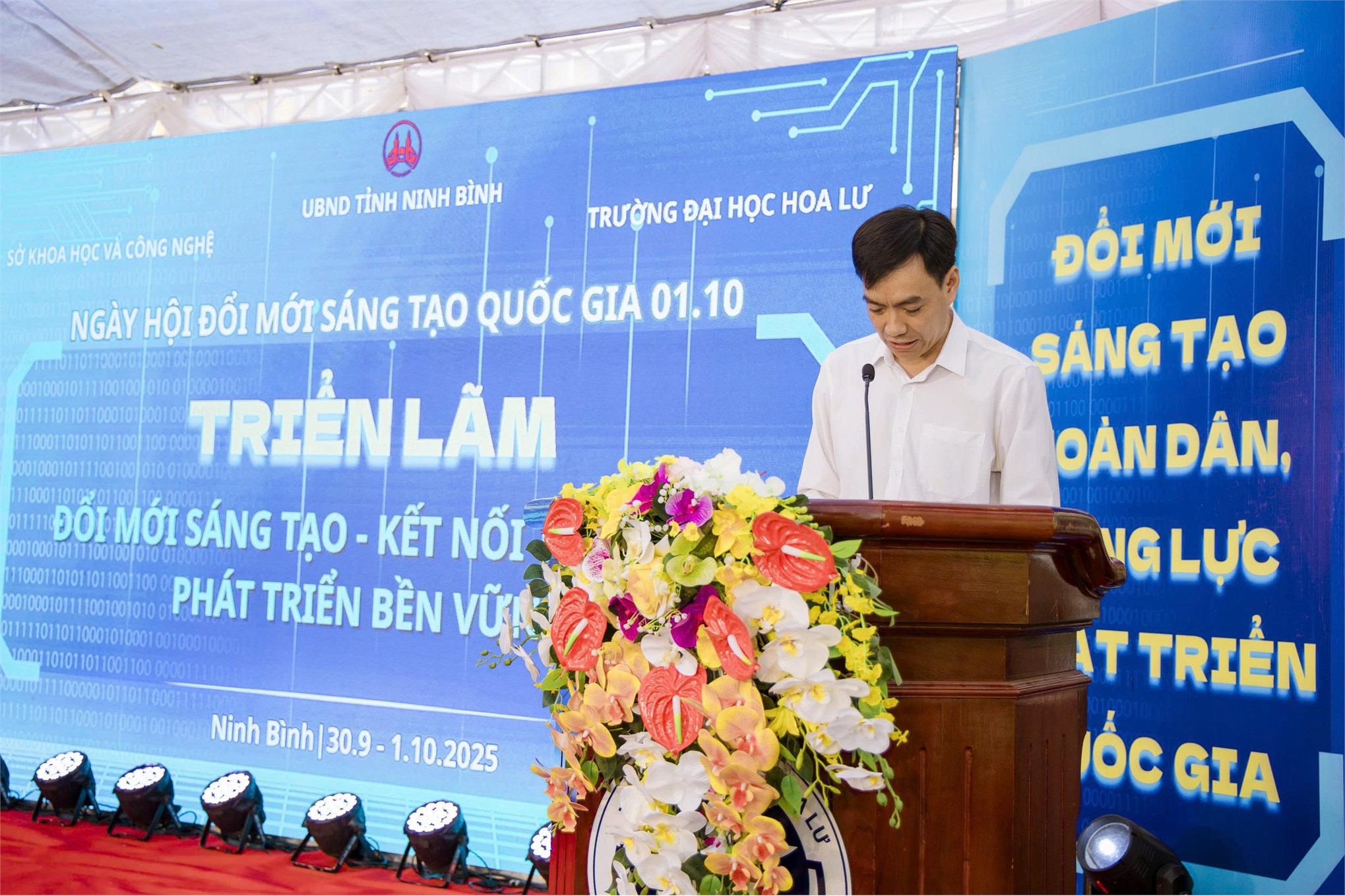 Trường Đại học Hoa Lư phối hợp với Sở Khoa học Công nghệ Ninh Bình tổ chức Triển lãm Đổi mới sáng tạo – Kết nối tri thức, phát triển bền vững