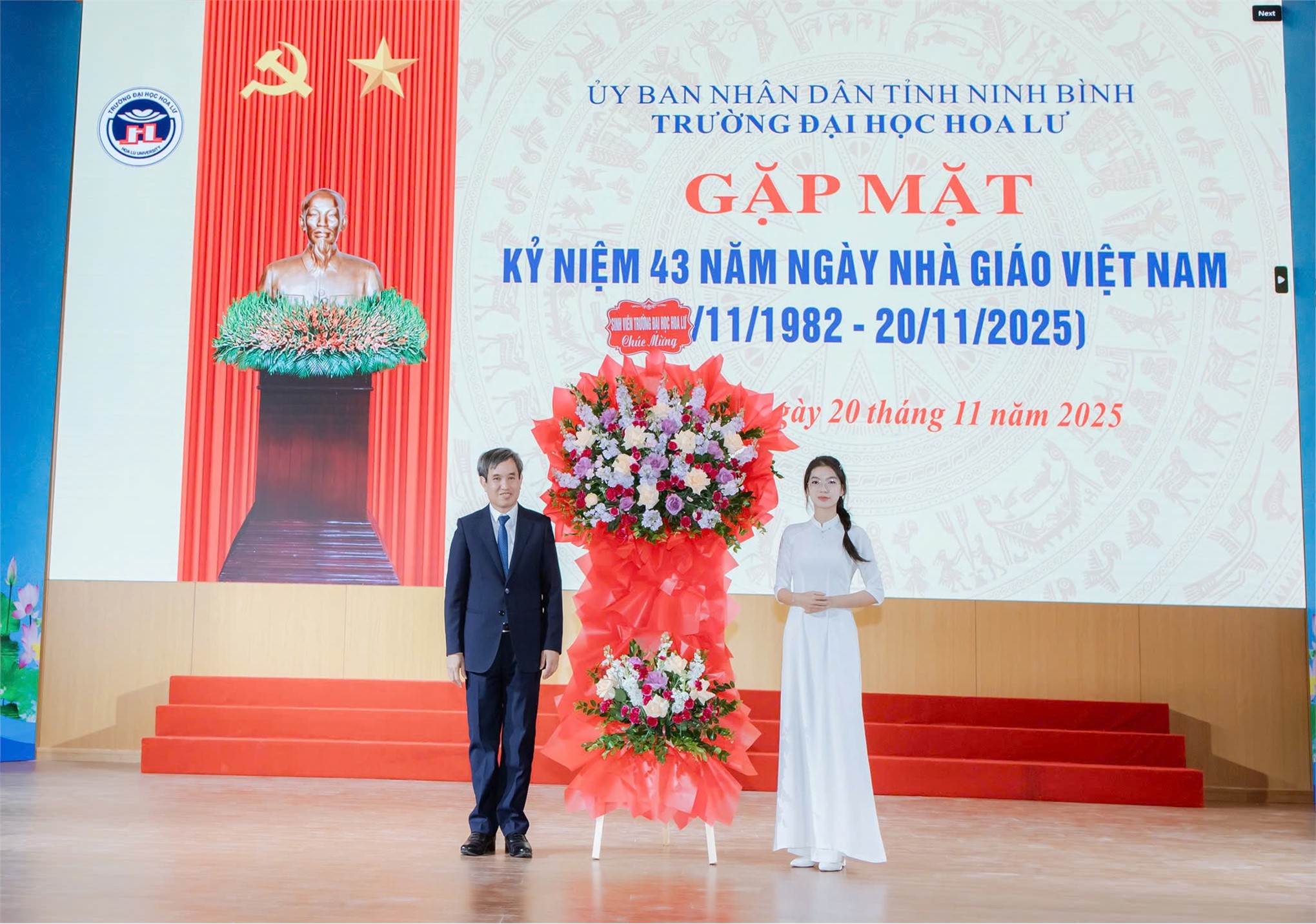 Trường Đại học Hoa Lư tổ chức Lễ Kỷ niệm 43 năm ngày Nhà giáo Việt Nam (20/11/1982-20/11/2025)