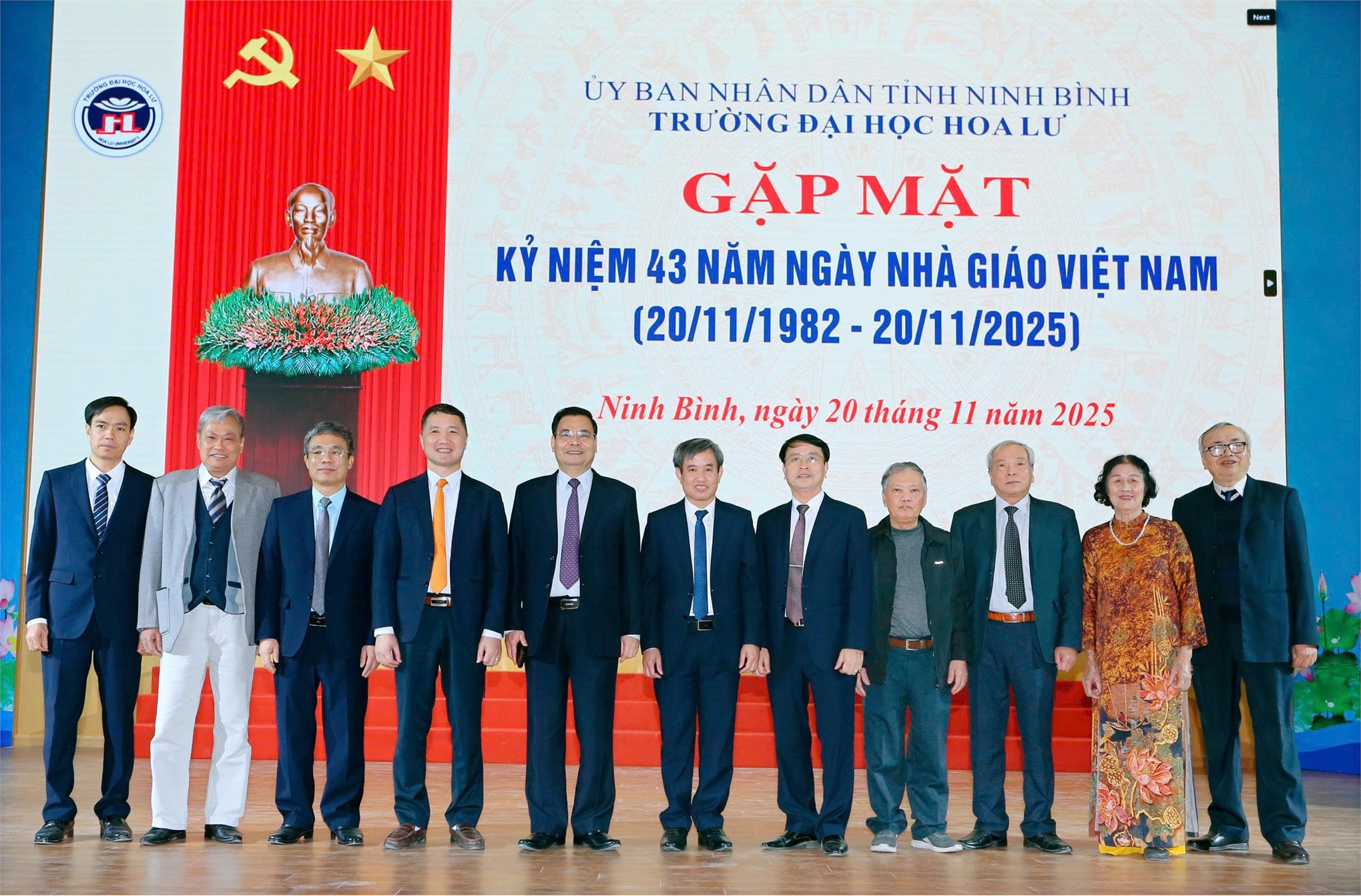 Trường Đại học Hoa Lư tổ chức Lễ Kỷ niệm 43 năm ngày Nhà giáo Việt Nam (20/11/1982-20/11/2025)