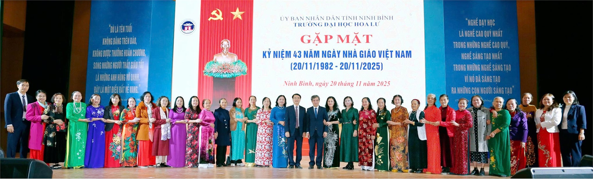 Trường Đại học Hoa Lư tổ chức Lễ Kỷ niệm 43 năm ngày Nhà giáo Việt Nam (20/11/1982-20/11/2025)