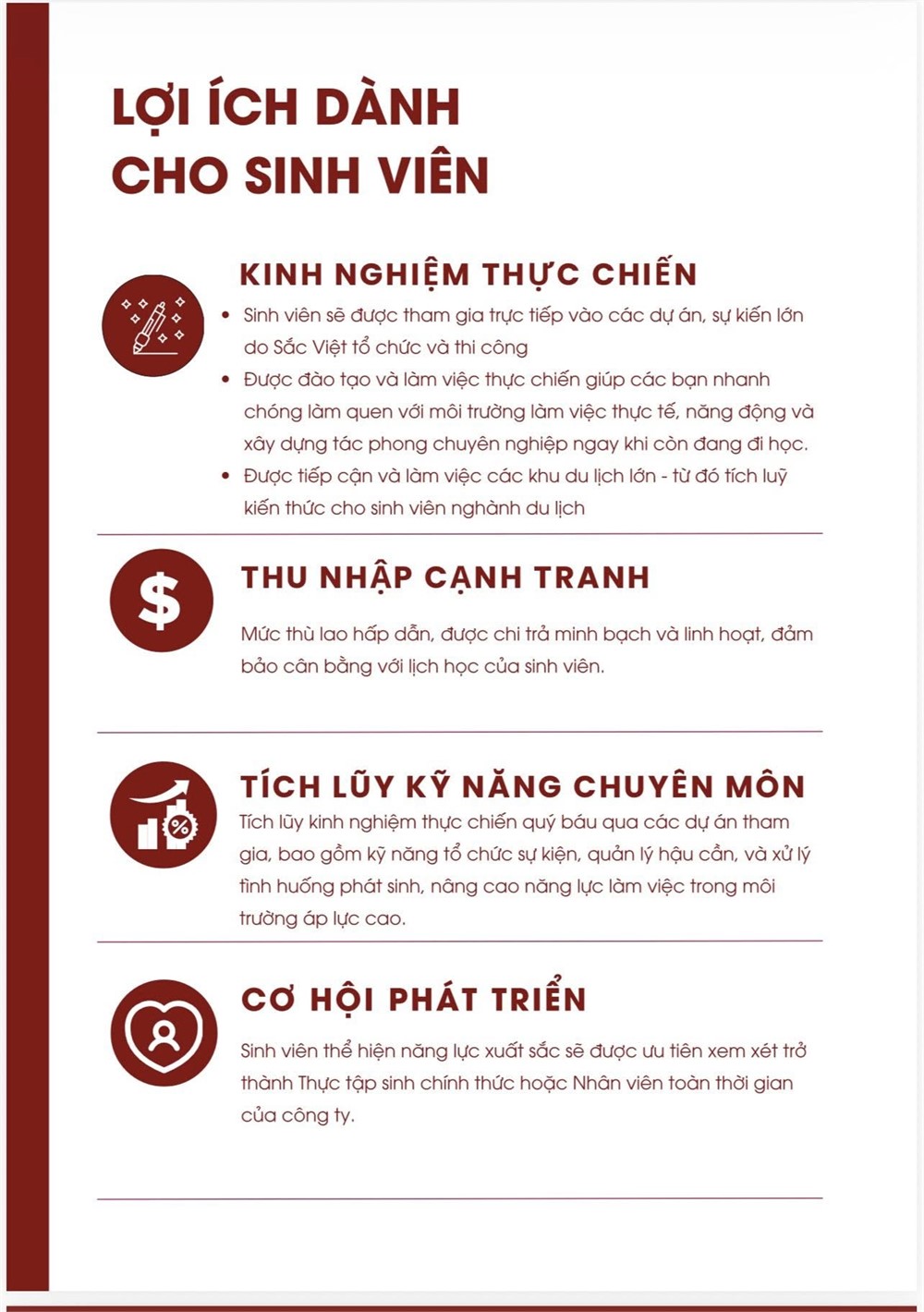 THÔNG BÁO TUYỂN DỤNG & ĐỀ XUẤT HỢP TÁC CHIẾN LƯỢC CÔNG TY TNHH DỊCH VỤ & GIẢI TRÍ SẮC VIỆT – CƠ HỘI VIỆC LÀM DÀNH CHO SINH VIÊN TRƯỜNG ĐẠI HỌC HOA LƯ