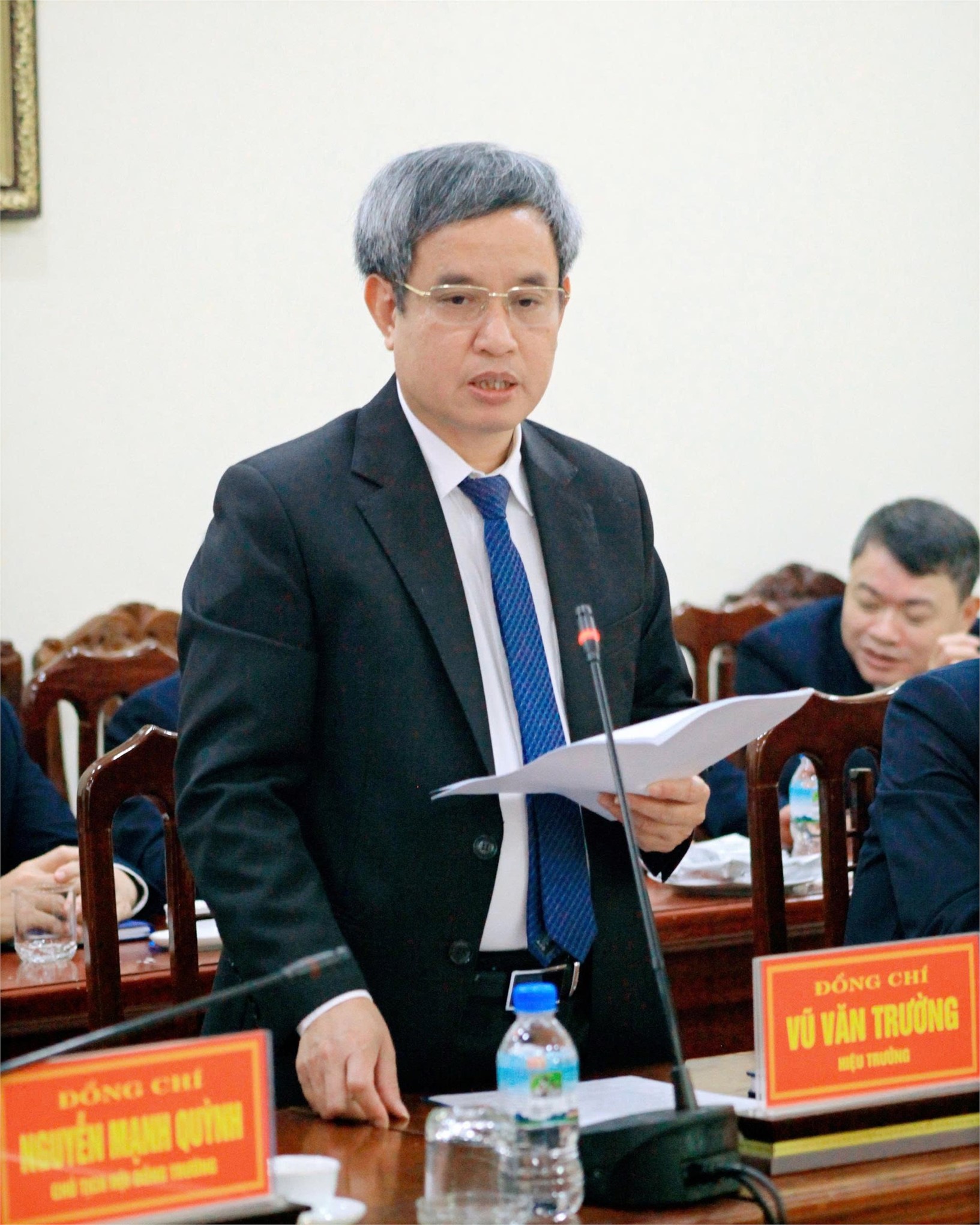 Trường Đại học Hoa Lư đón và làm việc với đồng chí Nguyễn Kim Sơn Uỷ viên BCH Trung ưởng Đảng, Bộ trưởng Bộ Giáo dục và Đào tạo