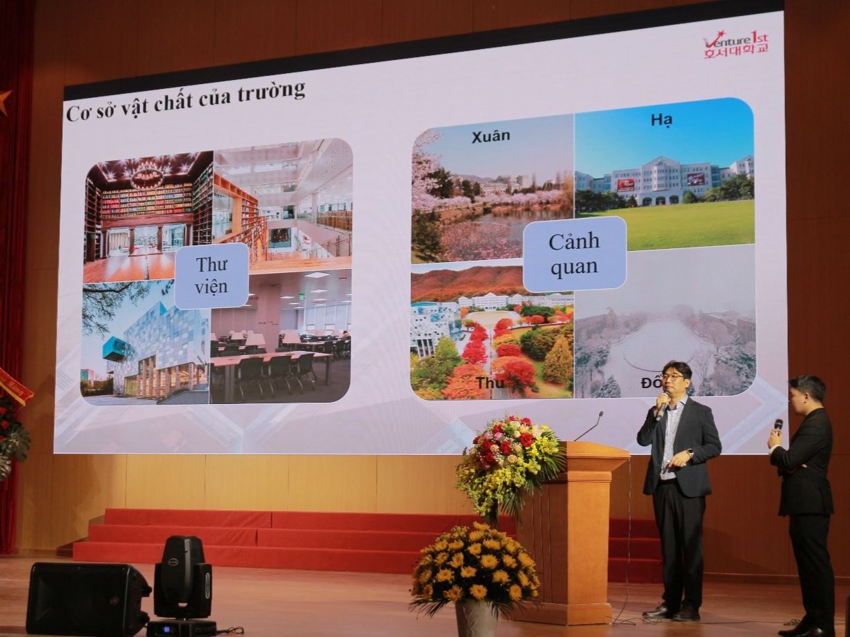 Trường Đại học Hoa Lư tổ chức Chường trình tư vấn hướng nghiệp và cơ hội học tập, việc làm quốc tế cho học sinh tại Trường Đại học Hoseo Hàn Quốc