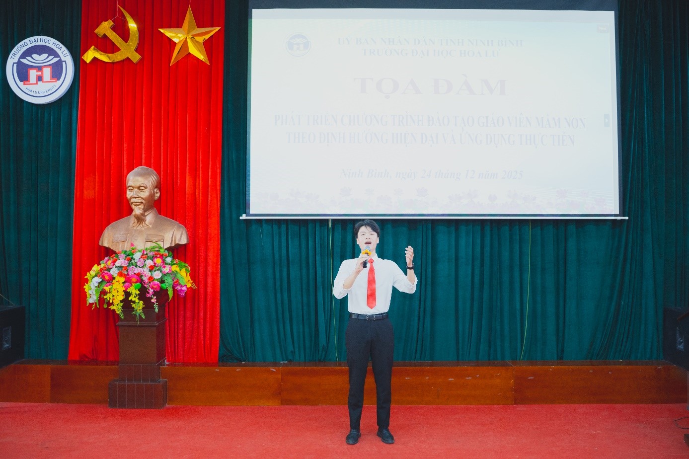 Trường Đại học Hoa Lư tổ chức Chương trình Tọa đàm khoa học “Phát triển chương trình đào tạo giáo viên mầm non theo định hướng hiện đại và ứng dụng thực tiễn”