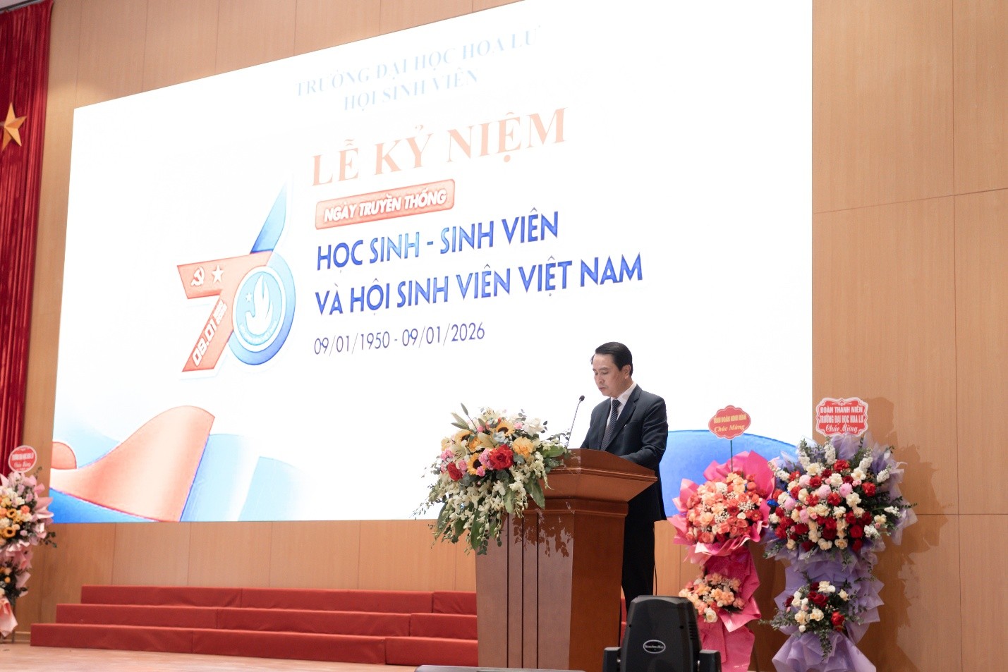 Hội Sinh viên Trường Đại học Hoa Lư tổ chức Chương trình kỷ niệm 76 năm ngày truyền thống học sinh, sinh viên và Hội sinh viên Việt Nam (09/01/1950 – 09/01/2026)