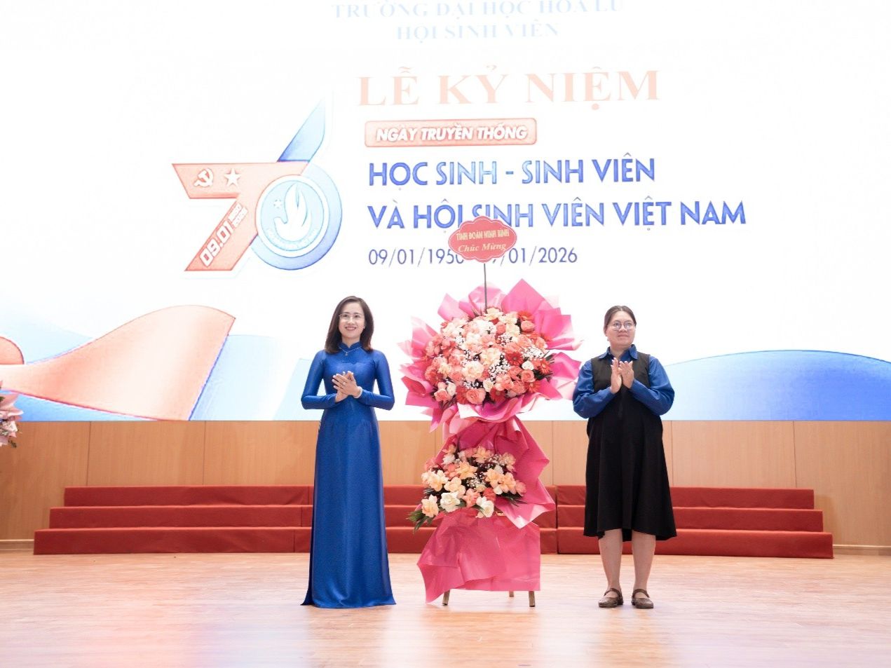 Hội Sinh viên Trường Đại học Hoa Lư tổ chức Chương trình kỷ niệm 76 năm ngày truyền thống học sinh, sinh viên và Hội sinh viên Việt Nam (09/01/1950 – 09/01/2026)