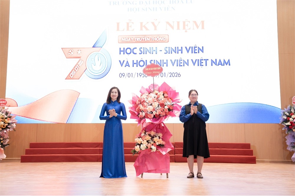 Hội Sinh viên Trường Đại học Hoa Lư tổ chức Chương trình kỷ niệm 76 năm ngày truyền thống học sinh, sinh viên và Hội sinh viên Việt Nam (09/01/1950 – 09/01/2026)