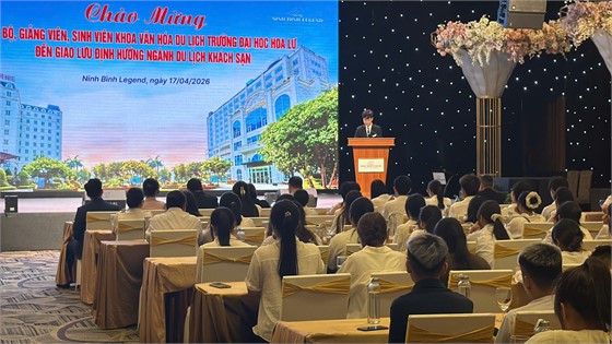 SINH VIÊN NGÀNH DU LỊCH TRƯỜNG ĐẠI HỌC HOA LƯ THAM QUAN THỰC TẾ TẠI KHÁCH SẠN NINH BÌNH LEGEND