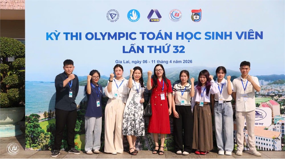 Đội tuyển Trường Đại học Hoa Lư tham dự Kỳ thi Olympic Toán học Sinh viên toàn quốc năm 2026