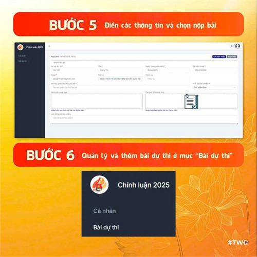 Hướng dẫn nộp bài Cuộc thi chính luận bảo vệ nền tảng tư tưởng của Đảng trong Đoàn viên thanh thiếu nhi năm 2026