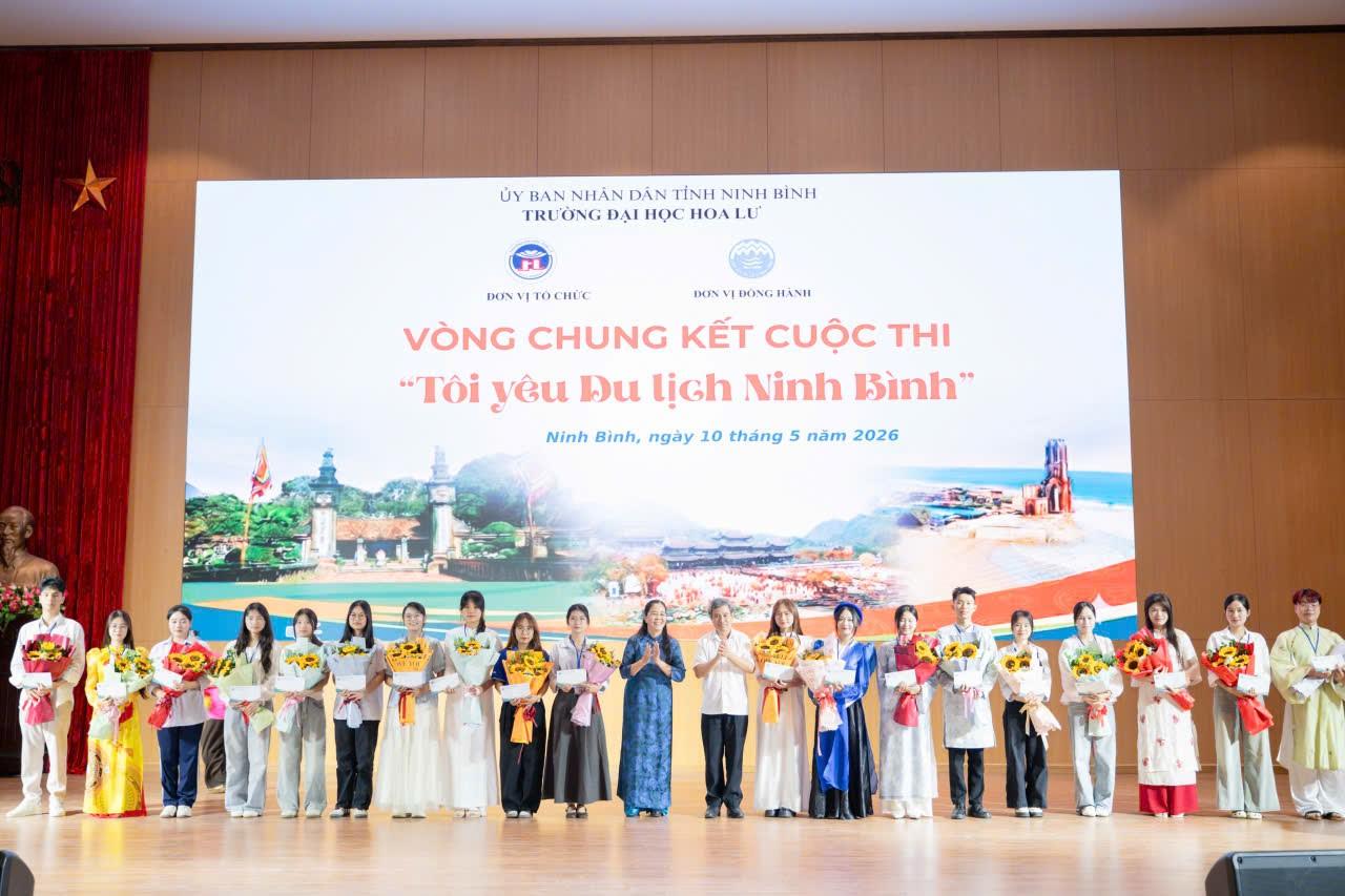 Trường Đại học Hoa Lư tổ chức vòng chung kết cuộc thi 'Tôi yêu du lịch Ninh Bình` lần thứ 5