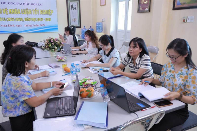 SINH VIÊN NGÀNH KẾ TOÁN VÀ QUẢN TRỊ KINH DOANH – KHOA KINH TẾ, TRƯỜNG ĐẠI HỌC HOA LƯ BẢO VỆ THÀNH CÔNG KHÓA LUẬN TỐT NGHIỆP