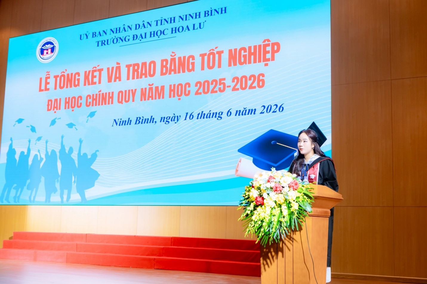 Trường Đại học Hoa Lư tổ chức lễ tổng kết và trao bằng tốt nghiệp Đại học hệ chính quy khóa D15 (2022-2026)