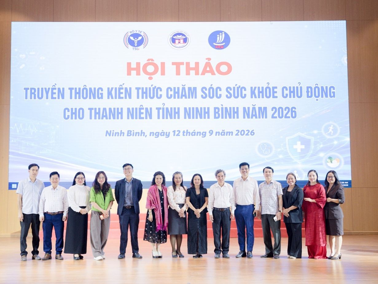 Trường Đại học Hoa Lư phối hợp tổ chức Hội thảo truyền thông kiến thức chăm sóc sức khoẻ chủ động cho thanh niên Ninh Bình