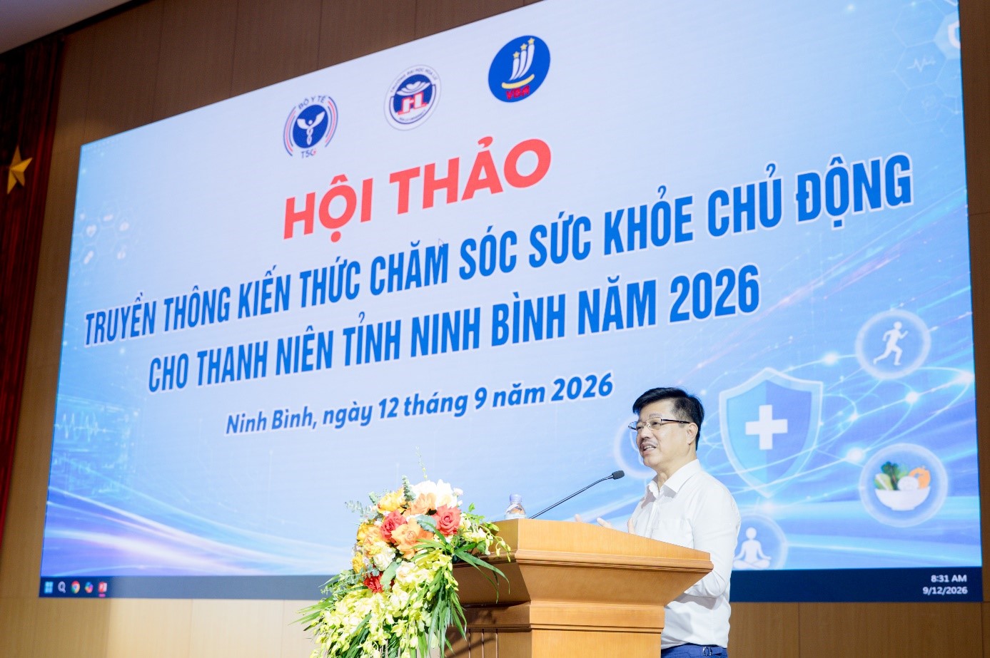 Trường Đại học Hoa Lư phối hợp tổ chức Hội thảo truyền thông kiến thức chăm sóc sức khoẻ chủ động cho thanh niên Ninh Bình