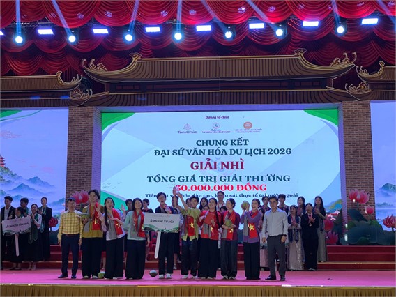 SINH VIÊN TRƯỜNG ĐẠI HỌC HOA LƯ VỚI HÀNH TRÌNH CHUNG KẾT “ĐẠI SỨ VĂN HÓA DU LỊCH 2026”