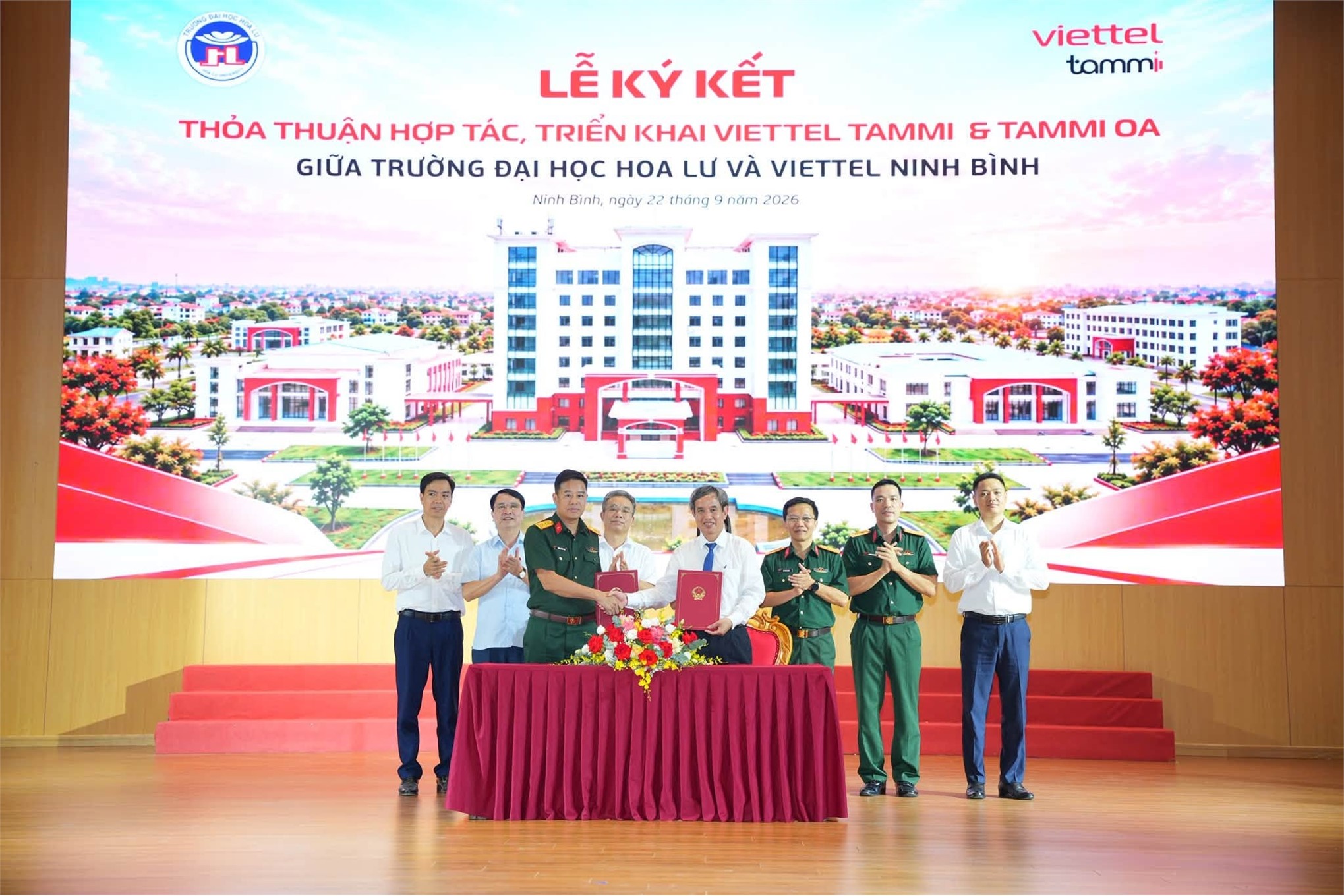 Trường Đại học Hoa Lư ký kết hợp tác với Vietel Ninh Bình, đưa Viettel Tammi và Tammi OA đến gần hơn với giảng viên, sinh viên