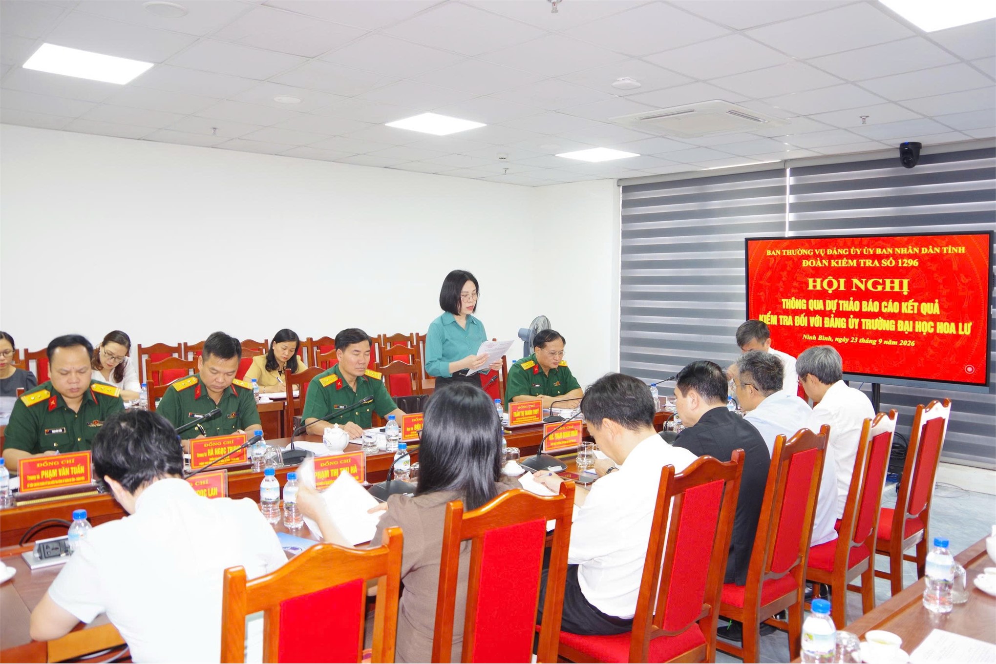 Hội nghị thông qua dự thảo Báo cáo kết quả kiểm tra đối với Đảng ủy Trường Đại học Hoa Lư