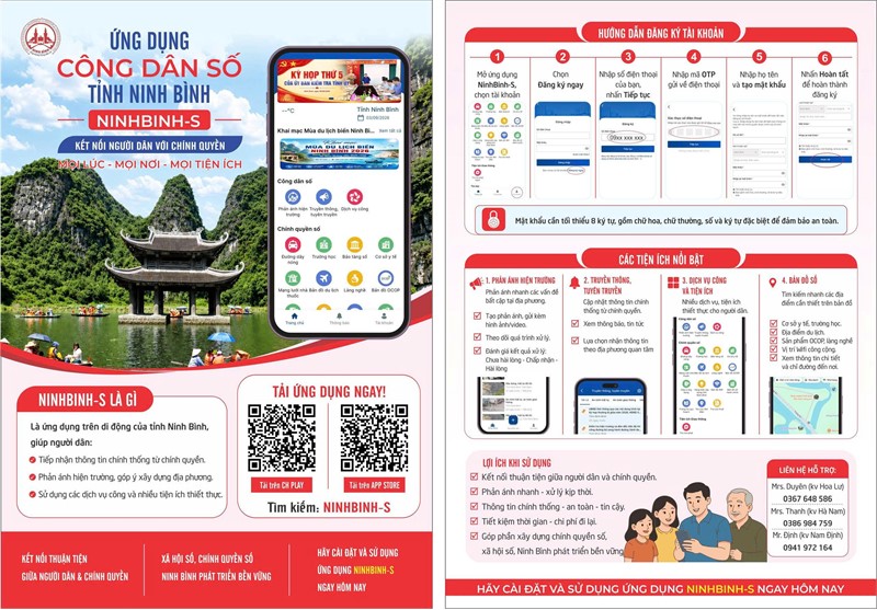 Ninh Bình S - Ứng dụng số đồng hành cùng người dân Ninh Bình