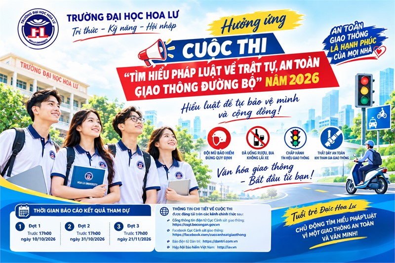 Hưởng ứng cuộc thi “Tìm hiểu pháp luật về trật tự, an toàn giao thông đường bộ” năm 2026