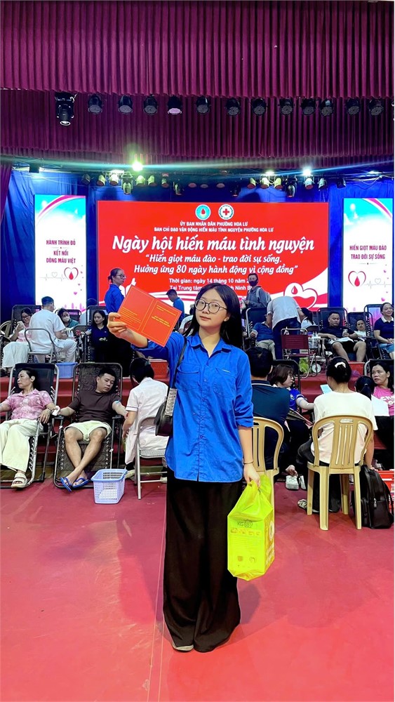 Đoàn viên, thanh niên Trường Đại học Hoa Lư tích cực tham gia hiến máu tình nguyện, lan tỏa tinh thần nhân ái