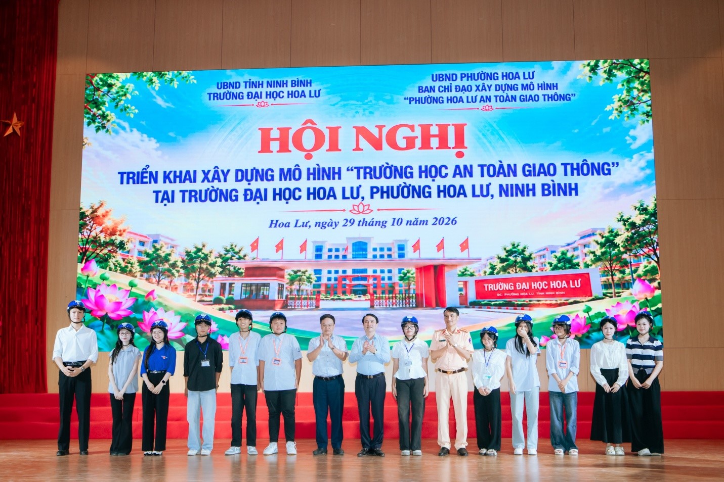 Hội nghị triển khai xây dựng mô hình “Trường học an toàn giao thông” tại Trường Đại học Hoa Lư