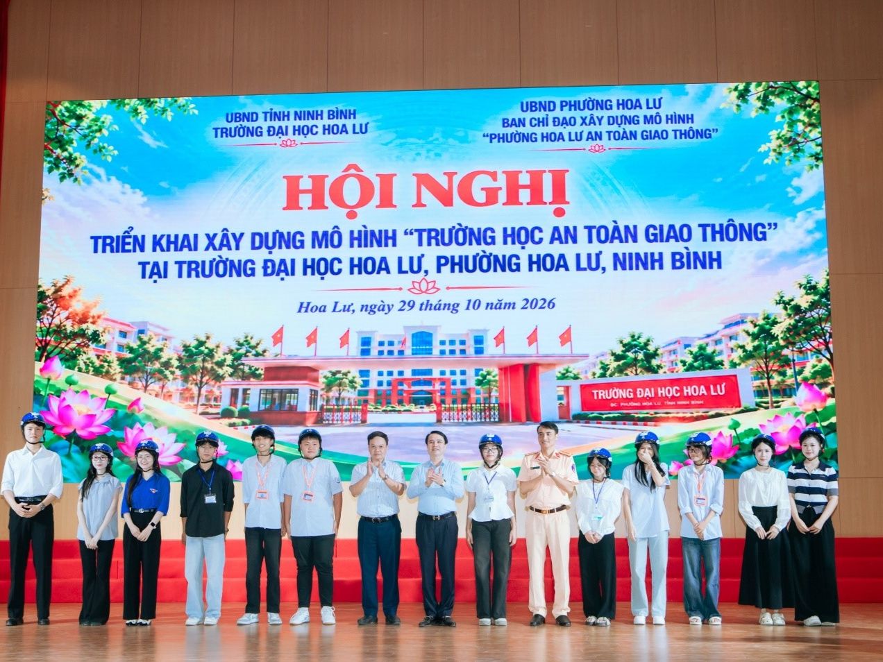 Hội nghị triển khai xây dựng mô hình “Trường học an toàn giao thông” tại Trường Đại học Hoa Lư